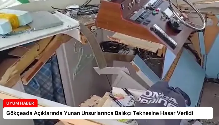 Gökçeada Açıklarında Yunan Unsurlarınca Balıkçı Teknesine Hasar Verildi