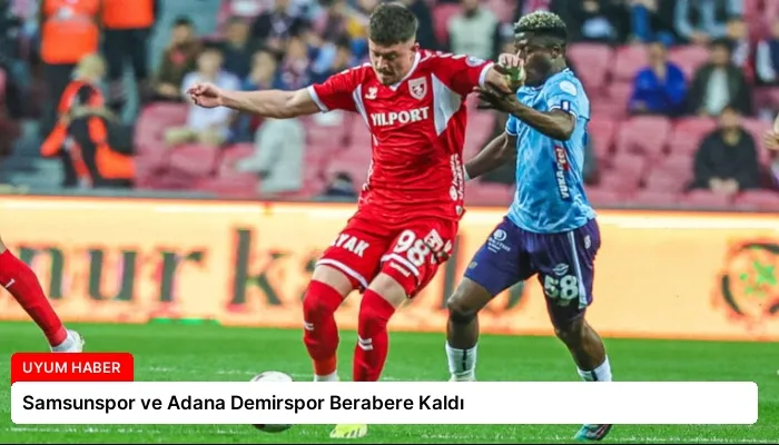 Samsunspor ve Adana Demirspor Berabere Kaldı