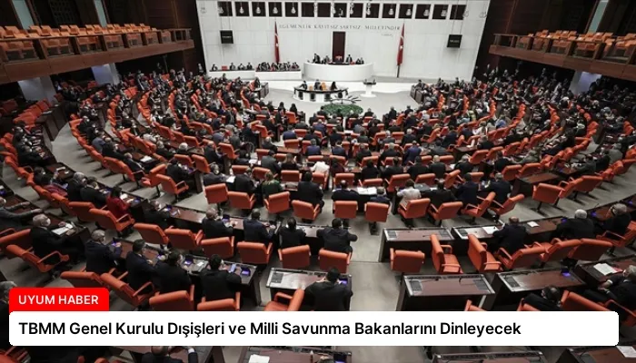 TBMM Genel Kurulu Dışişleri ve Milli Savunma Bakanlarını Dinleyecek
