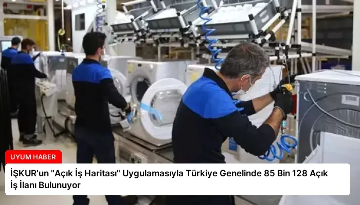 İŞKUR’un “Açık İş Haritası” Uygulamasıyla Türkiye Genelinde 85 Bin 128 Açık İş İlanı Bulunuyor