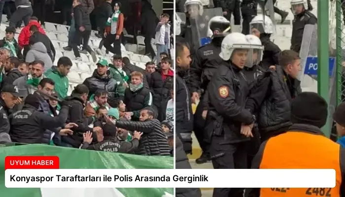Konyaspor Taraftarları ile Polis Arasında Gerginlik