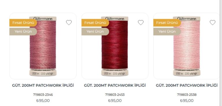 Kırkyama İplerine İlgi Artıyor: Gütermann Patchwork İpleri Ön Planda