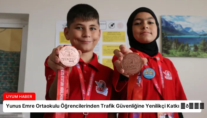 Yunus Emre Ortaokulu Öğrencilerinden Trafik Güvenliğine Yenilikçi Katkı ⏬👇