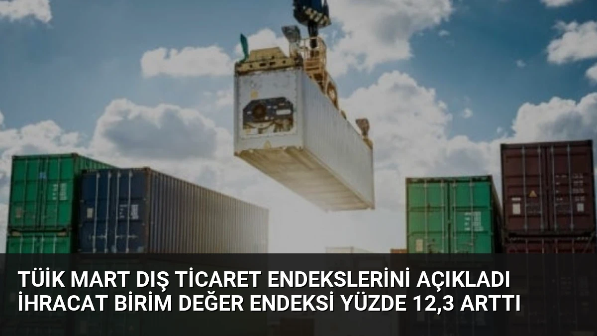 TÜİK Mart Dış Ticaret Endekslerini Açıkladı İhracat Birim Değer Endeksi Yüzde 12,3 Arttı