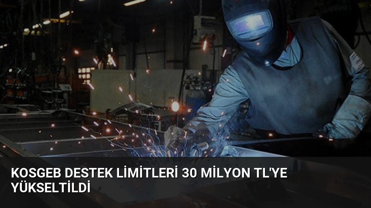 KOSGEB Destek Limitleri 30 Milyon TL’ye Yükseltildi
