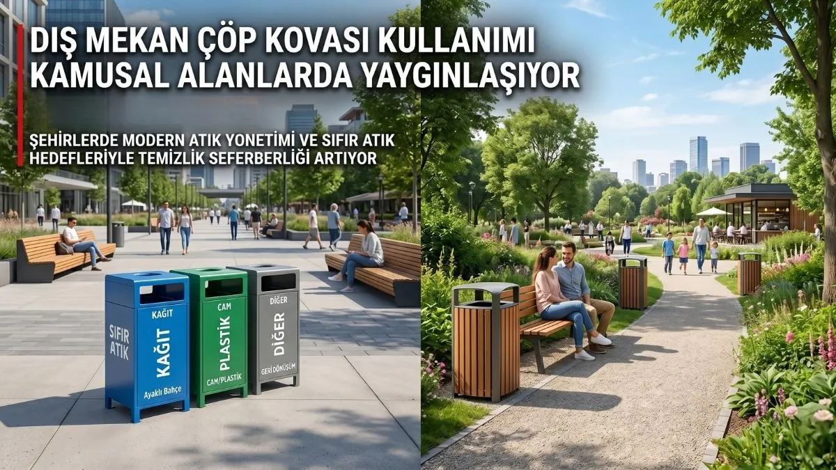 Dış Mekan Çöp Kovası Kullanımı Kamusal Alanlarda Yaygınlaşıyor