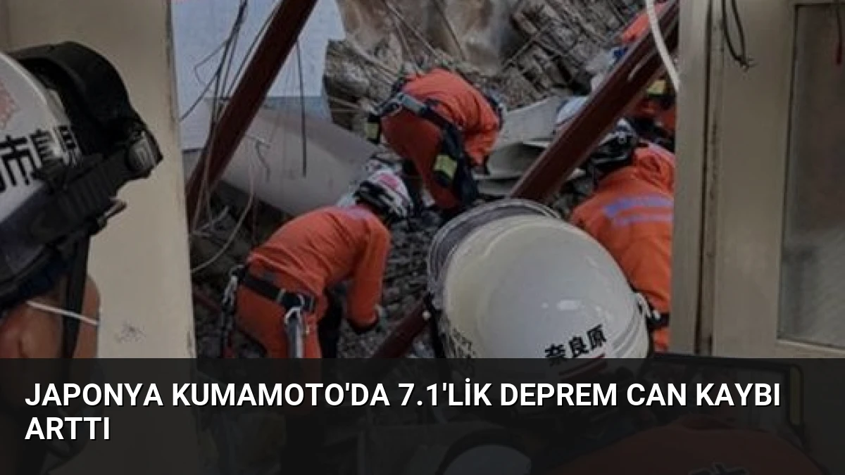 Japonya Kumamoto’da 7.1’lik Deprem Can Kaybı Arttı