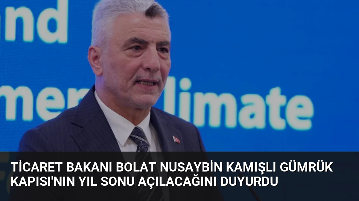 Ticaret Bakanı Bolat Nusaybin Kamışlı Gümrük Kapısı’nın Yıl Sonu Açılacağını Duyurdu