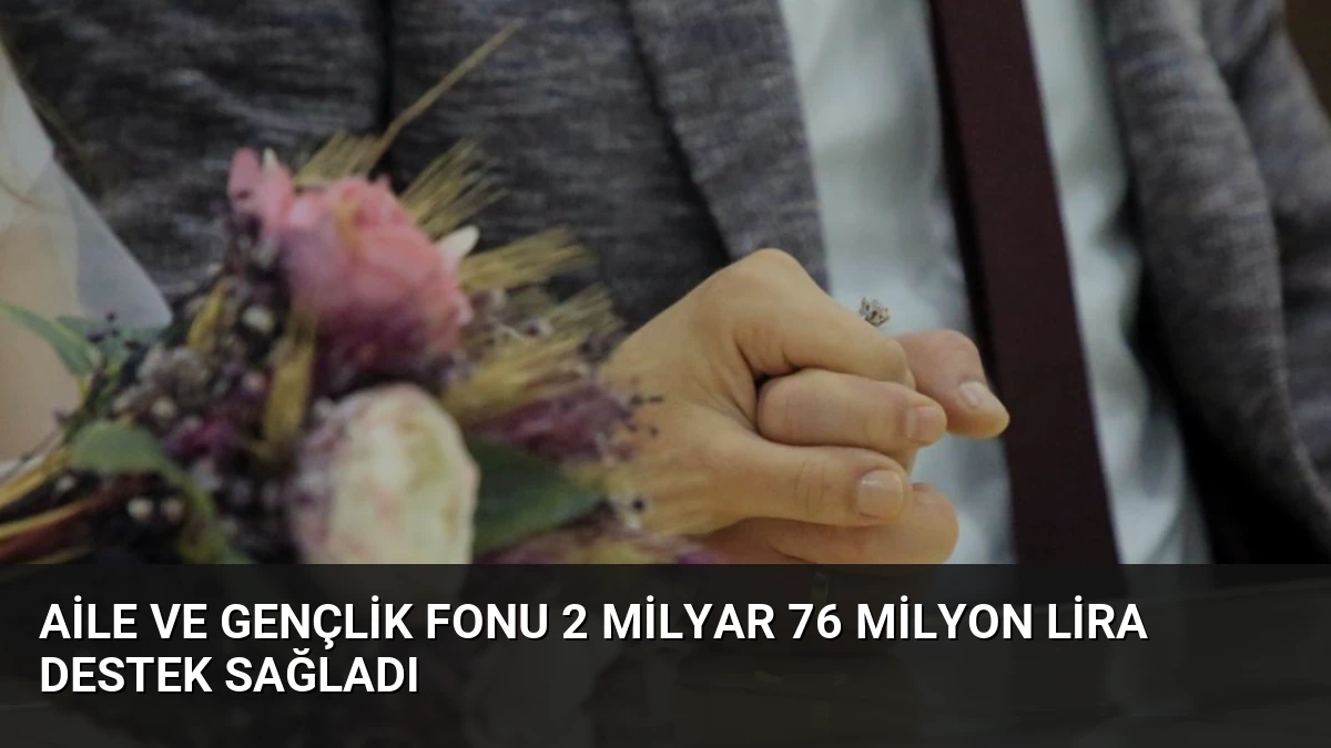 Aile ve Gençlik Fonu 2 milyar 76 milyon lira destek sağladı