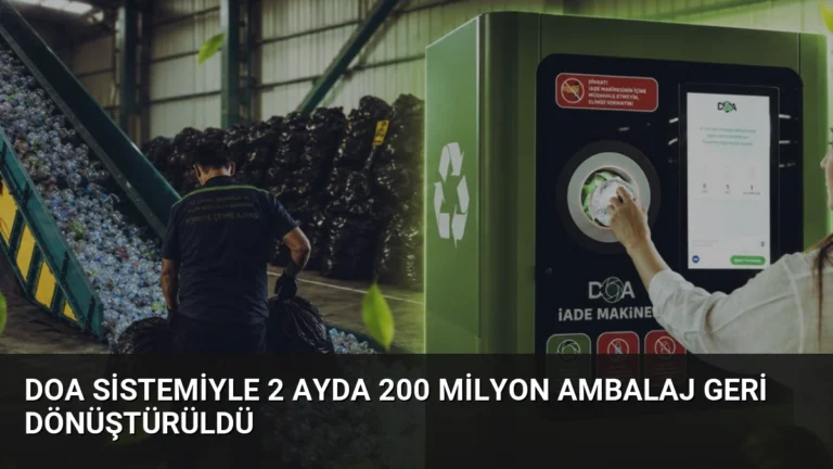 DOA Sistemiyle 2 Ayda 200 Milyon Ambalaj Geri Dönüştürüldü