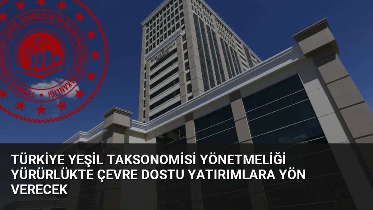 Türkiye Yeşil Taksonomisi Yönetmeliği Yürürlükte Çevre Dostu Yatırımlara Yön Verecek