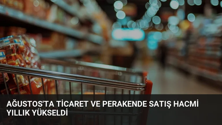 Ağustos’ta Ticaret ve Perakende Satış Hacmi Yıllık Yükseldi